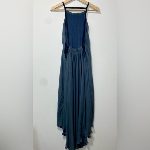 Free People Charcoal Open Harness Maxi Dress size 12 - Picture 3 of 8